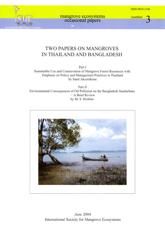 ISME Mangrove Ecosystems Occasional Papers - No. 3